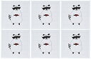 【中古】【未使用・未開封品】PS動物???Love Raccoonとハート動物アート???グリーティングカード Set of 6 Greeting Cards