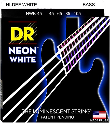 【中古】【未使用・未開封品】DR カラーベース弦 ホワイト NEON BASS Guitar Strings [NEON-WHITE] (DR-NWB545/45-125)