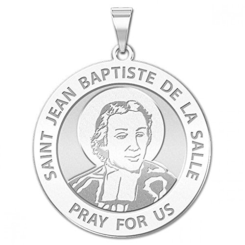 š̤ۡѡ̤ʡSaint jean-baptiste de la Salle Religious Medal 14?Kޤϥۥ磻ȥɡޤϥ󥰥С