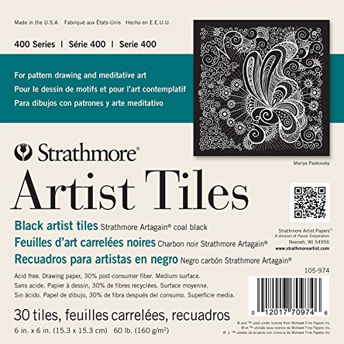 Strathmore Black Artist Tiles 6"X6" 30/Pkg- (並行輸入品)