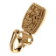 š̤ۡѡ̤ʡVicenza Designs H5010 San Michele Rectangle Hook, Polished Gold by Vicenza Designs