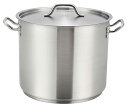 【中古】【未使用・未開封品】ステンレススチール32-qtマスタークックStock Pot withカバー( 5?mmアルミニウムコアNSF )