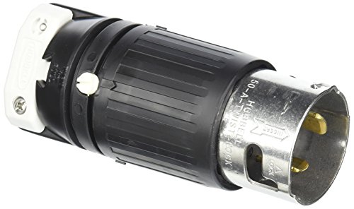 Hubbell CS8265C Locking Plug, 50 amp, 250V, 2 Pole 3 Wire by Hubbell