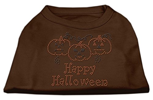 【中古】【未使用・未開封品】Mirage Pet Products 52-13-01 SMBR Happy Halloween Rhinestone Shirts Brown Sm - 10