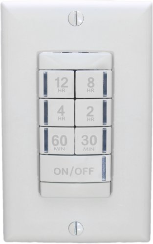 Sensor Switch PTS 720 WH Programmable (Interval) Timer Switch Line Voltage, White