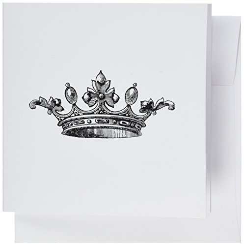 【中古】【未使用・未開封品】InspirationzStoreビンテージアート???Majestic Crownブラックandホワイト図面???ロイヤルtiara-likeクラウン???ビンテージアート??