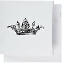 【中古】【未使用・未開封品】InspirationzStoreビンテージアート???Majestic Crownブラックandホワイト図面???ロイヤルtiara-likeクラウン???ビンテージアート??