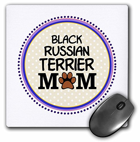 3drose Black Russian Terrier Dog Mom???Doggie mama by breed???paw print mum???犬愛好家???ペットオーナーProud???マウスパ