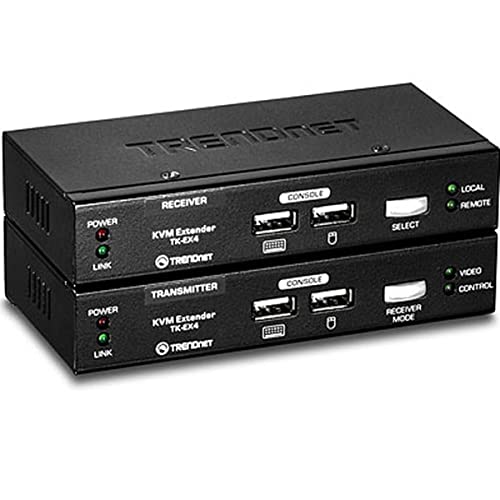 TRENDnet TK-EX4 KVM Extension Kit - KVM extender - USB - up to 328 ft