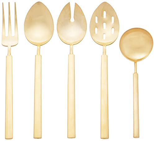 【中古】【未使用・未開封品】(Gold Matte Finish) - Herdmar Vintage 5-Piece Serving Set, Gold Matte Finish【メーカー名】【メーカー型番】【ブランド名】Herdmar 箸・カトラリー・ピック 【商品説明】(Gold Matte Finish) - Herdmar Vintage 5-Piece Serving Set, Gold Matte Finish【注意】こちらは輸入品となります。当店では初期不良に限り、商品到着から7日間は返品を 受付けております。こちらは当店海外ショップで一般の方から買取した未使用・未開封品です。買取した為、中古扱いとしております。他モールとの併売品の為、完売の際はご連絡致しますのでご了承ください。ご注文からお届けまで1、ご注文⇒ご注文は24時間受け付けております。2、注文確認⇒ご注文後、当店から注文確認メールを送信します。3、当店海外倉庫から当店日本倉庫を経由しお届けしますので10〜30営業日程度でのお届けとなります。4、入金確認⇒前払い決済をご選択の場合、ご入金確認後、配送手配を致します。5、出荷⇒配送準備が整い次第、出荷致します。配送業者、追跡番号等の詳細をメール送信致します。6、到着⇒出荷後、1〜3日後に商品が到着します。　※離島、北海道、九州、沖縄は遅れる場合がございます。予めご了承下さい。お電話でのお問合せは少人数で運営の為受け付けておりませんので、メールにてお問合せお願い致します。営業時間　月〜金　10:00〜17:00お客様都合によるご注文後のキャンセル・返品はお受けしておりませんのでご了承下さい。