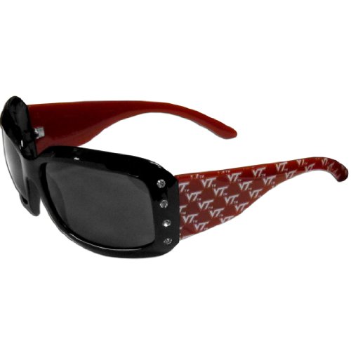 【中古】【未使用・未開封品】Siskiyou Sports CSG61W Virginia Tech Designer Sunglasses with Rhinestones