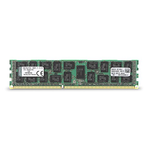 Memory - 【中古】【未使用・未開封品】キングストン Kingston メモリー DDR3L 1600MHz 16GB ECC CL11 2R X4 1.35V Registered DIMM 240-pin PC3L-12800 KTD-PE316LV/16G 永久保証