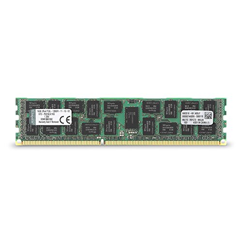 【中古】【未使用・未開封品】キングストン Kingston メモリー DDR3L 1600MHz 16GB ECC CL11 2R X4 1.35V Registered DIMM 240-pin PC3L-12800 KTD-PE316LV/16G 永久保証