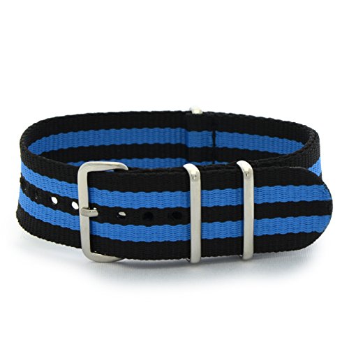 【中古】【未使用・未開封品】CASSIS[カシス] ナイロン 時計ベルト TYPE NATO タイプナトー 22mm ブラ..