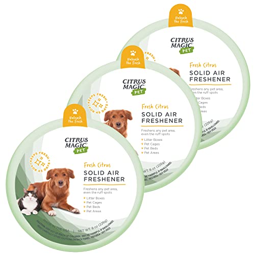 【中古】【未使用・未開封品】Citrus Magic Pet Odor Absorbing Solid Air Freshener, Fresh Citrus, 8-Ounce by Citrus Magic