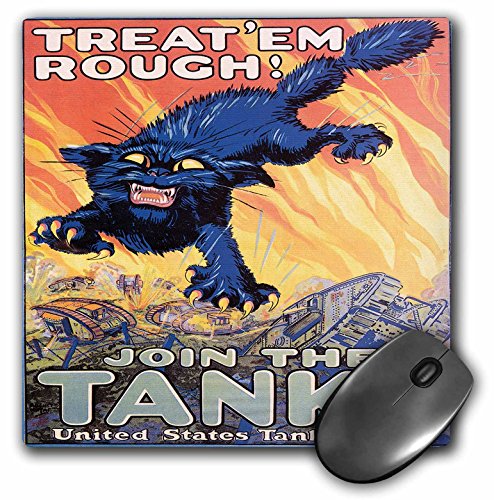 【中古】【未使用・未開封品】ヴィンテージTream EM Rouch結合採用の米国タンク戦車隊ポスター???マウ..