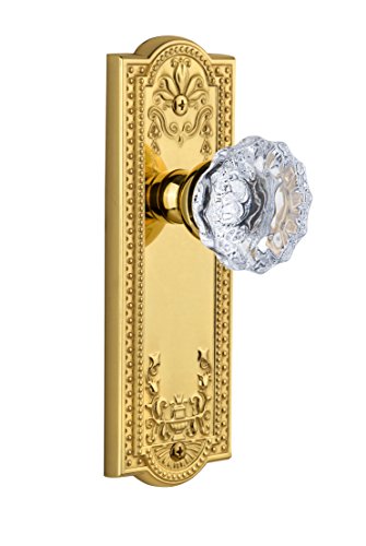【中古】【未使用・未開封品】Grandeur Parthenon プレート Fontainebleau クリスタルノブ ダブルダミー ライフタイム真鍮