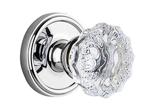 【中古】【未使用・未開封品】Grandeur Georgetown Rosette with Fontainebleauクリスタルノブ、プライバシー???2.375インチ、明るいクロム 【中古】【未使用・未開封品】Grandeur Georgetown Rosette with Fontainebleauクリスタルノブ、プライバシー???2.375インチ、明るいクロム