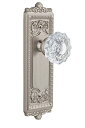 【中古】【未使用・未開封品】Grandeurウィンザープレートwith Versaillesクリスタルノブ、プライバシー???2.375インチ、サテンニッケル(4)