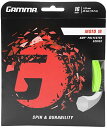 【中古】【未使用・未開封品】Gamma Moto 16G テニスストリング (ライム)