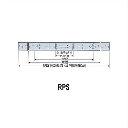 【中古】【未使用・未開封品】( 50カウント)シンプソンstrong-tie rps18?1???1?/ 2インチx 18???5?/ 16インチレトロプレートストラップ