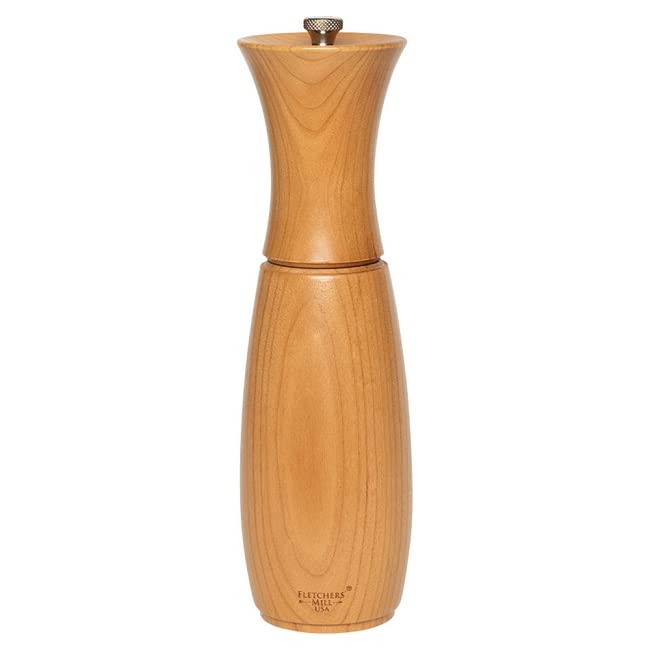 Fletchers' Mill Border Grill Salt Mill, Cherry - 8 Inch by Fletchers Mill