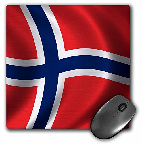 【中古】【未使用・未開封品】3drose LLC 8?x 8?x 0.25インチマウスパッド、風になびくBnorway国国立の..