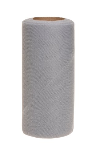 【中古】【未使用・未開封品】Falk Fabrics Tulle Spool for Decoration, 6-Inch by 25-Yard, Grey by ..