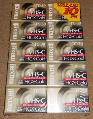 【中古】【未使用・未開封品】Maxell VHS - Cビデオカメラvideotapes hgx-gold tc-30?(10パック)