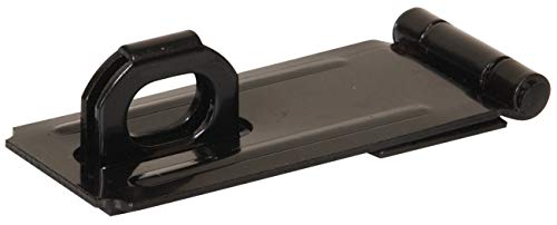 【中古】【未使用・未開封品】The Hillman Group 851425 3-1/2-Inch Fixed Staple Safety Hasps, Black Finish by The Hillman Group