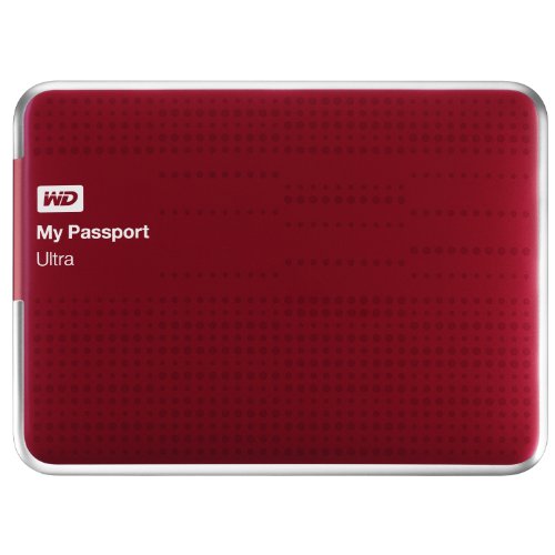 【中古】【未使用・未開封品】【並行輸入品】　外付けHDD　WD My Passport Ultra Portable External Hard Drive USB 3.0 with Auto and Cloud Backup (500GB, Red)