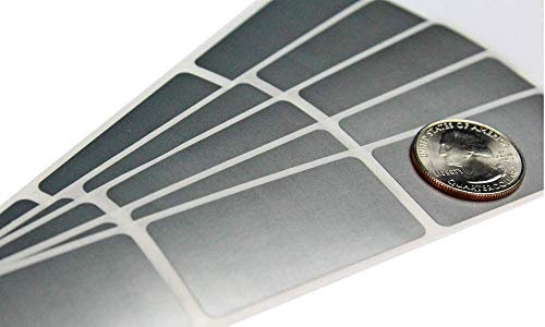 【中古】【未使用・未開封品】My Scratch Offs 1 x 2インチ シルバー長方形スクラッチオフステッカーラベル 500