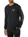【中古】【未使用・未開封品】Legendary Whitetails メンズ 非典型的な長袖Tシャツ、黒、L