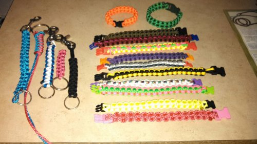 【中古】【未使用・未開封品】SecureLine NPCB550TM 550 Nylon Paracord Survival Bracelet, Medium, O..