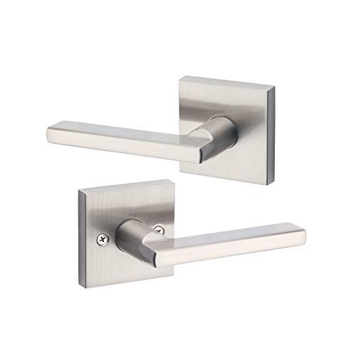 【中古】【未使用・未開封品】Kwikset サテンニッケル 91540-001 ハリファックス ドアハンドルレバー ..