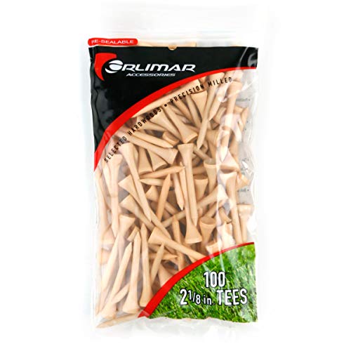 Orlimar Wood Golf Tees (Multiple Colours and Sizes Available)