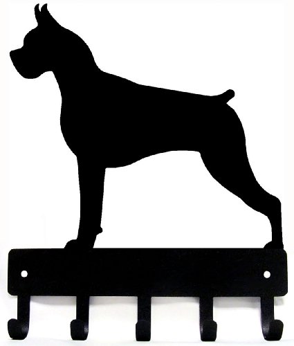 【中古】【未使用・未開封品】(Small 15cm wide) - Boxer Dog Leash Hanger/ Key Rack