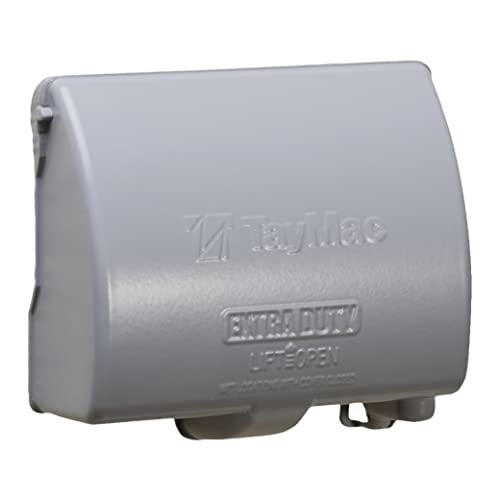 Hubbell-Bell MX4380S Weatherproof Metallic Low Profile While-In-Use Device cover with 8-in-1 Configurations and Single Gang, Horizontal