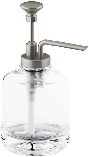 【中古】【未使用・未開封品】(Brushed Nickel) - KOHLER K-98630-BN Artefacts Soap dispenser assembly, Vibrant Brushed Nickel