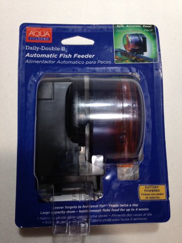 【中古】【未使用 未開封品】Aqua Culture Daily-Double II Automatic Fish Feeder by Aquaculture