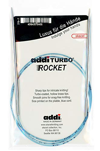 š̤ۡѡ̤ʡ(Size US 09 (5.50 mm)) - addi Turbo Rockets 40-inch (100cm) Circular Knitting Needle; Size US 09 (5.50 mm)