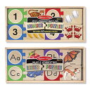 【中古】【未使用・未開封品】Melissa & Doug Self-Correcting Letters and Numbers Puzzle Bundle