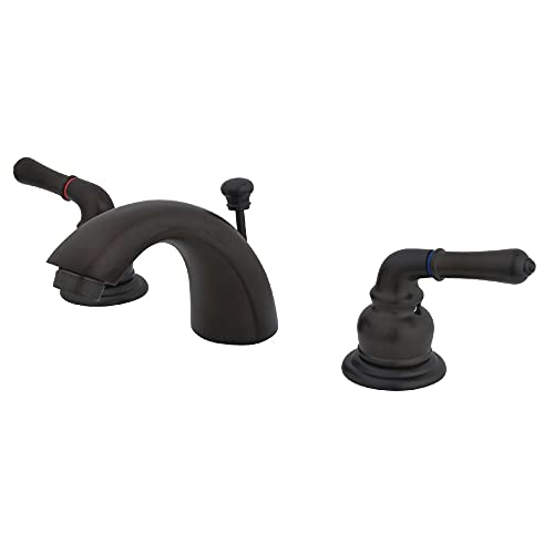 【中古】【未使用・未開封品】Kingston Brass GKB955 Water Saving Magellan Mini Widespread Lavatory Faucet, Oil Rubbed Bronze