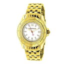 【中古】【未使用・未開封品】Womens Diamond Watch 0.25?CT Yellow Gold Luxurman