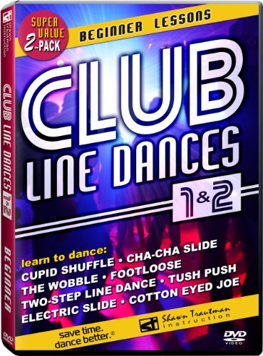 【中古】【未使用・未開封品】Club Line Dances 1 & 2: Beginner Lessons - Learn to dance the Wobble, Electric Slide, Cha-Cha Slide, Two-Step Line Dance, Cupid Shuffle
