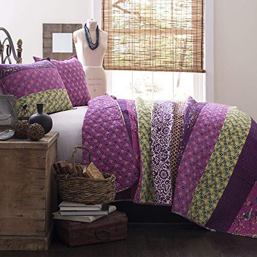 【中古】【未使用・未開封品】Royal Empire Quilt Plum 3Pc Set Full/Queen