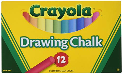 【中古】【未使用・未開封品】Colored Drawing Chalk, Assorted Colors 12 Sticks/Set