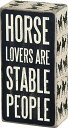 yÁzygpEJiz(7.6cm x 15cm, Horse Lovers) - Primitives by Kathy Box Sign, 7.6cm by 15cm, Horse Lovers