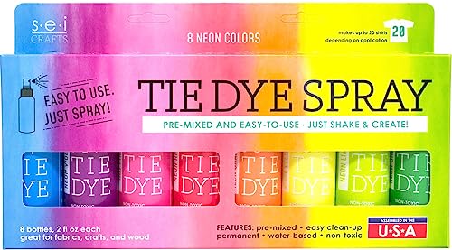 【中古】【未使用 未開封品】Tumble Dye Craft And Fabric Spray 2oz 8/Pkg-Neon Assorted Colors (並行輸入品)