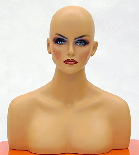 【中古】【未使用・未開封品】(MD-MEGAN) ROXY DISPLAYテつョ Female mannequin head to shoulder portrait style,with ears pierced by Roxy Display